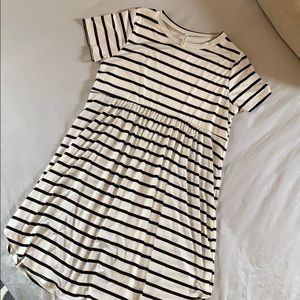 Beeson River Short-Sleeve Striped Dress